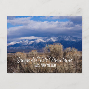 Sangre de Cristo Mountains near Taos, New Mexico Postcard