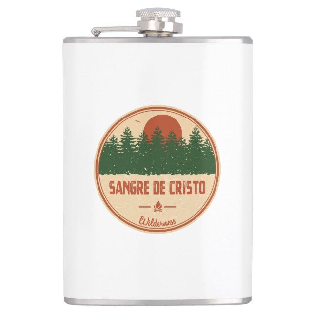 Sangre De Cristo Wilderness Hip Flask (Front)