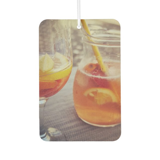 Sangria and Sunshine Car Air Freshener (Front)