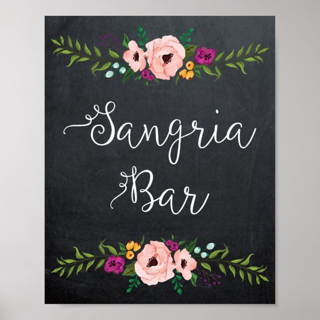 Sangria bar sign poster (Front)