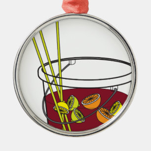 Sangria bucket metal tree decoration