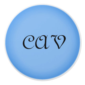 Sangria Cornflower Blue  Ceramic Knob