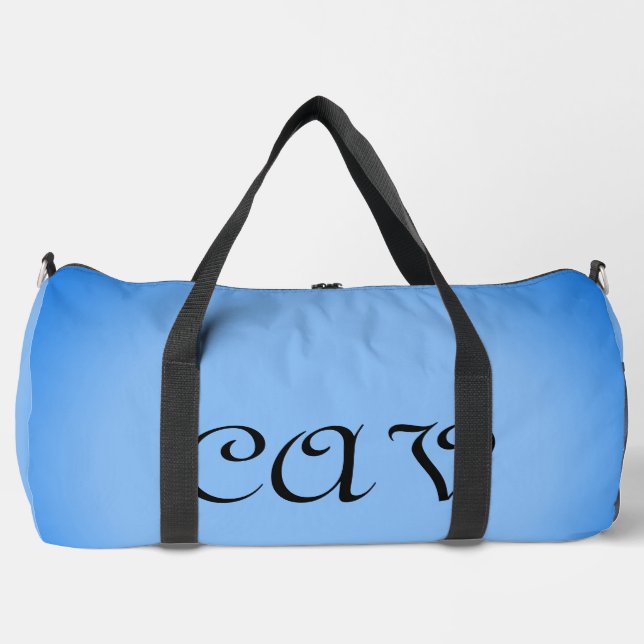 Sangria Cornflower Blue  Duffle Bag (Front)