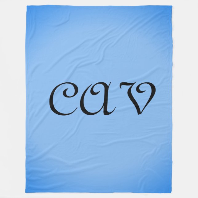 Sangria Cornflower Blue  Fleece Blanket (Front)