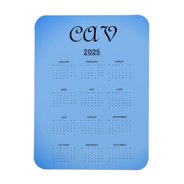 Sangria Cornflower Blue  Magnet (Vertical)