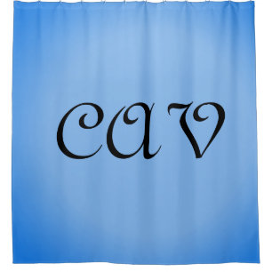Sangria Cornflower Blue Shower Curtain