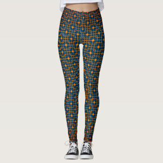 Sangria Creative Wired Hot Cubes Chinese Pattern Leggings