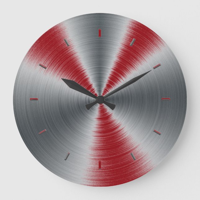 Sangria Highlights One Colour Large Clock (Front)