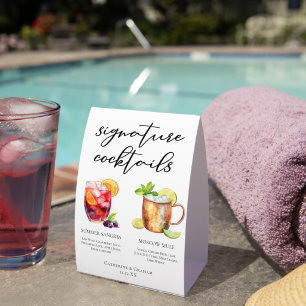 Sangria Moscow Mule Signature Cocktails Menu