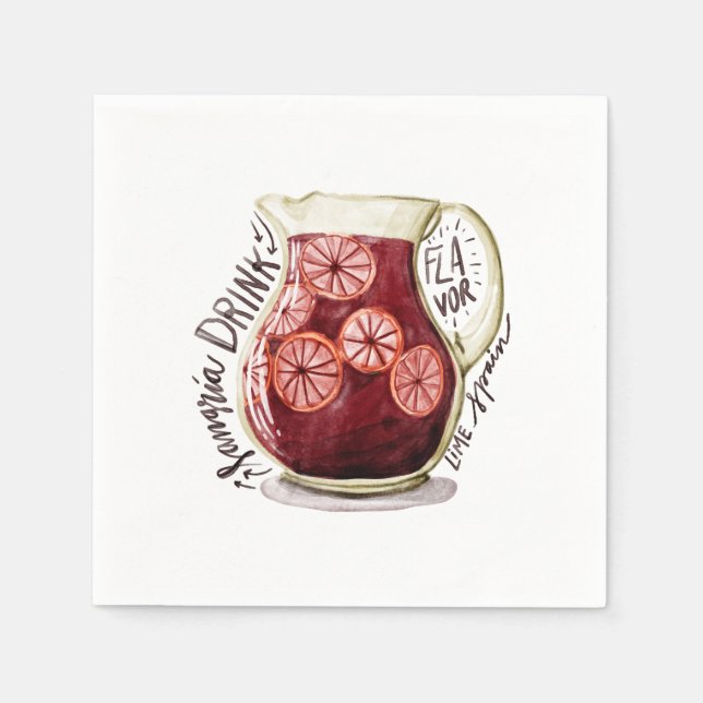 Sangria Napkin (Front)