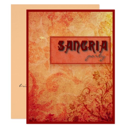 Sangría Party Card