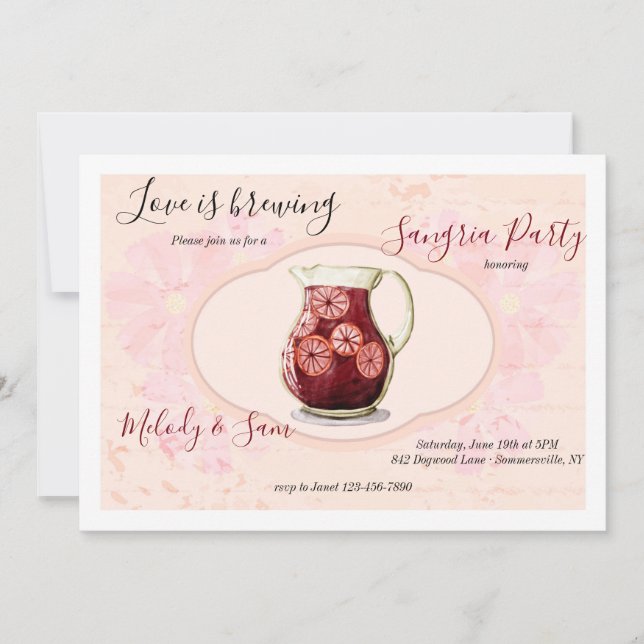 Sangria Party Invitation (Front)