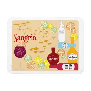 Sangria Red Wine Cocktail Magnet