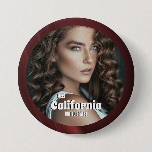 Sangria Shine Pageant Button (Front)