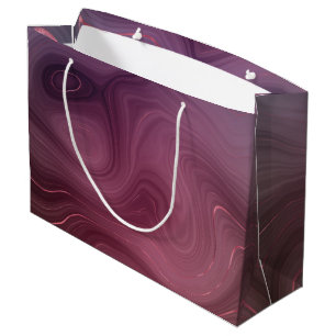 Sangria Strata   Moody Pink and Purple Luxe Agate Large Gift Bag