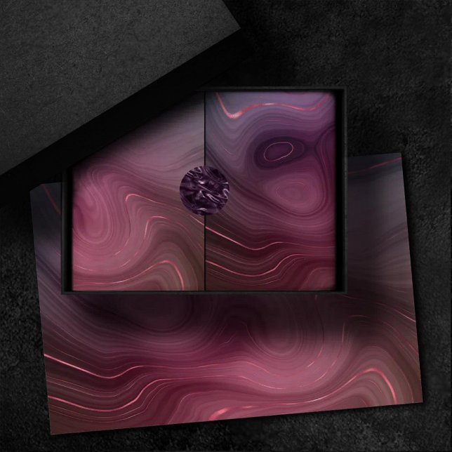 Sangria Strata | Moody Pink and Purple Luxe Agate Tissue Paper (Creator Uploaded)