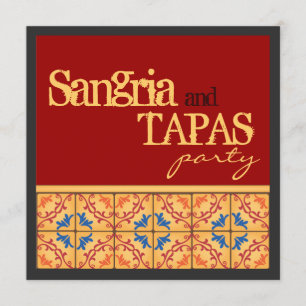 Sangria & Tapas Party! Happy Fiesta Invitation