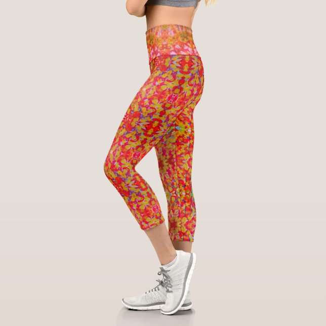 Sangria Tone Capri Leggings (Left)