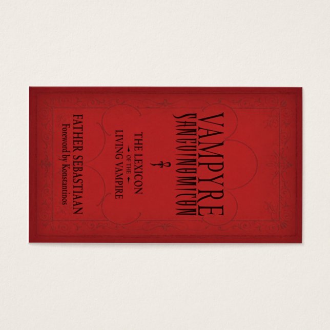 Sanguinomicon fall 2010 Quest Card (Front)