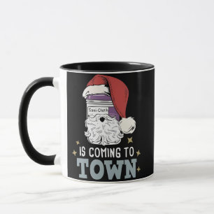 Sani Cloth Christmas Nurse Holiday Medical Nurse Mug