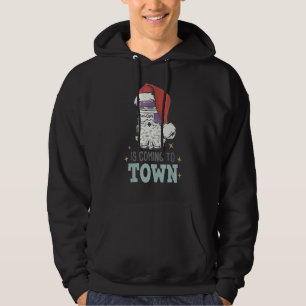 Sani Cloth Santa Hat Xmas Nurse Christmas RN CNA N Hoodie