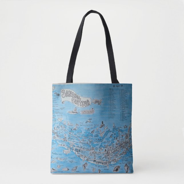 SANIBEL CAPTIVA ISLAND FLORIDA BAG TOTE (Front)