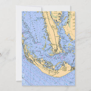 Sanibel Captiva Nautical 5x7 Big Postcard