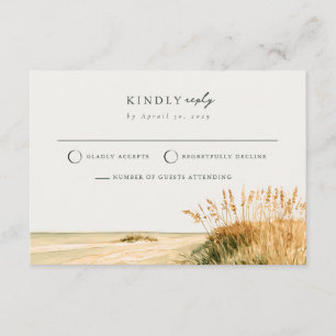 Sanibel Coast Sea Oats Gulf Mail Back RSVP Card