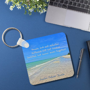Sanibel Island Beach Florida Pre Hurricane Ian  Key Ring