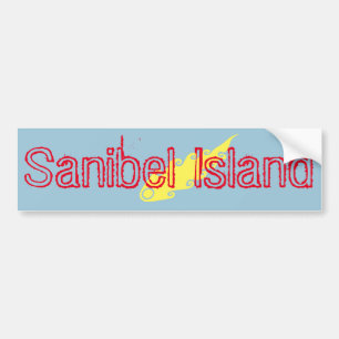 Sanibel Island fireball bumper sticker