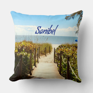 Sanibel Island Florida Beach Ocean Cushion