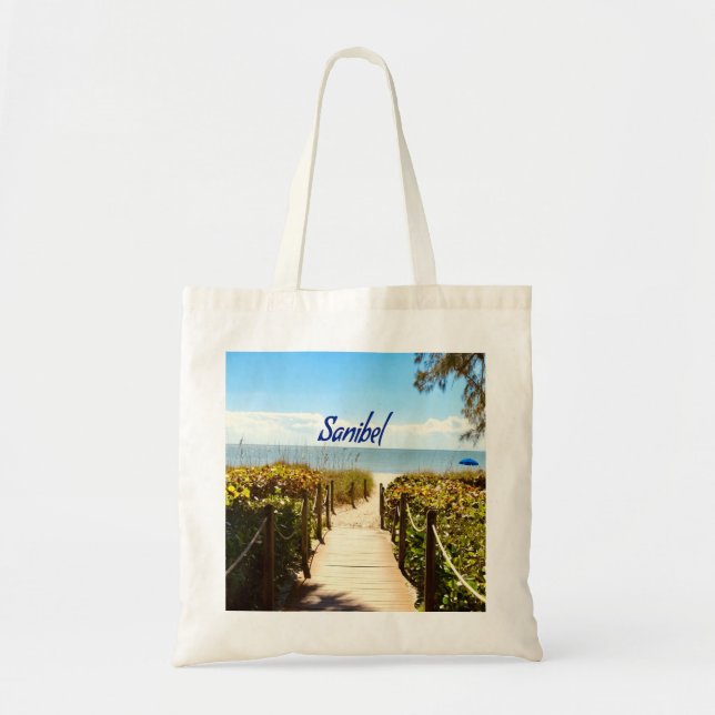 Sanibel Island Florida Beach Ocean Tote Bag (Front)
