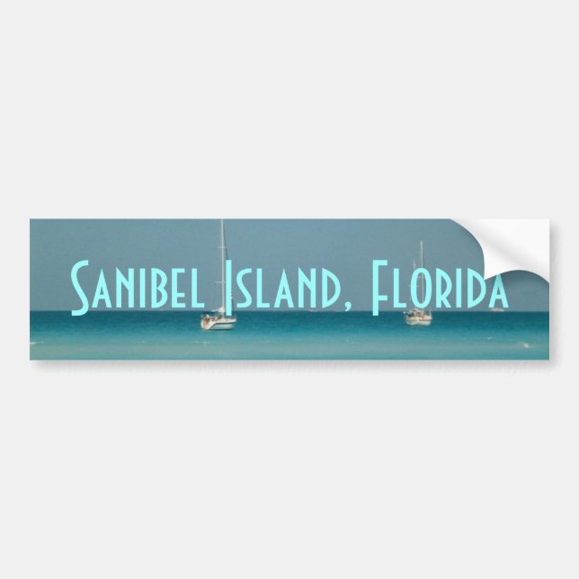 Sanibel Island Florida Bumper Sticker Photograph (Front)