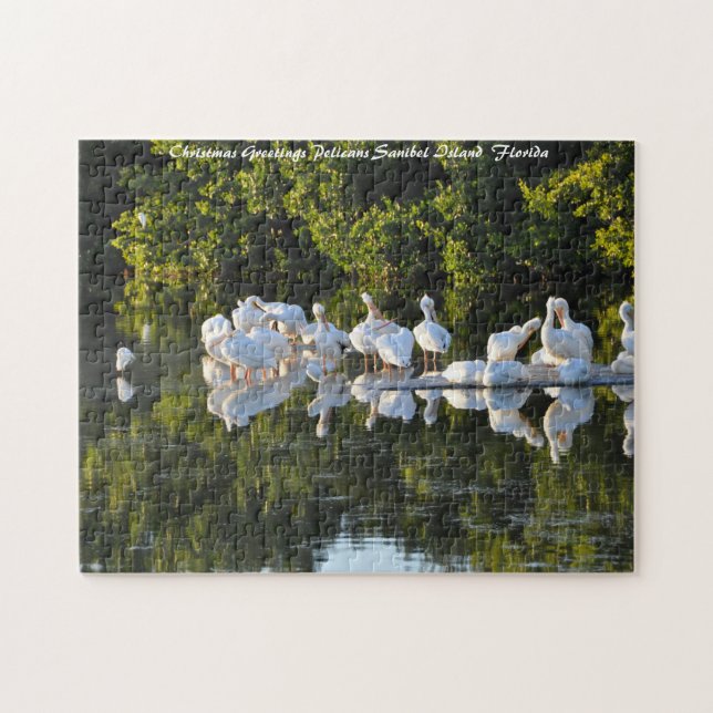 Sanibel Island  Florida. Christmas Greetings Jigsaw Puzzle (Horizontal)