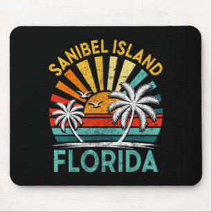 Sanibel Island Florida Family Vacation Vintage Mouse Mat