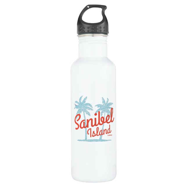 Sanibel Island Florida Gulf Coast Souvenir 710 Ml Water Bottle (Front)