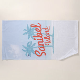 Sanibel Island Florida Gulf Coast Souvenir Beach Towel