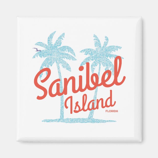 Sanibel Island Florida Gulf Coast Souvenir Magnet (Front)