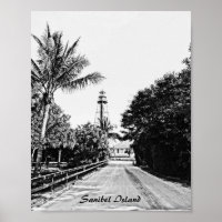 Sanibel Island Florida Lighthouse Printable Art