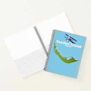 Sanibel Island Florida map Notebook