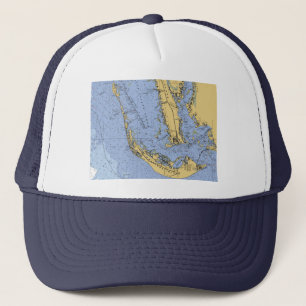 Sanibel Island Florida Nautical Chart hat