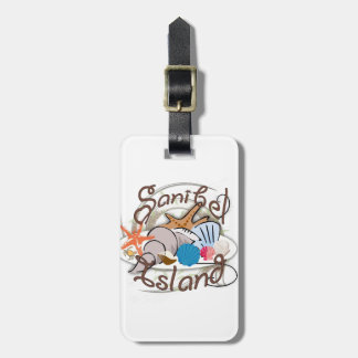 Sanibel Island Florida seashell design Luggage Tag
