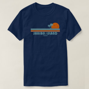 Sanibel Island Florida Sun Palm Trees T-Shirt