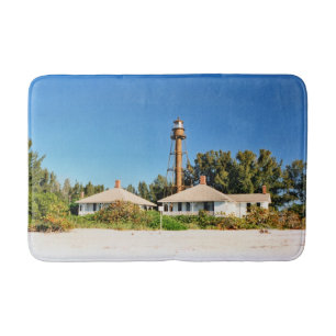 Sanibel Island Lighthouse, Florida Bath Mat