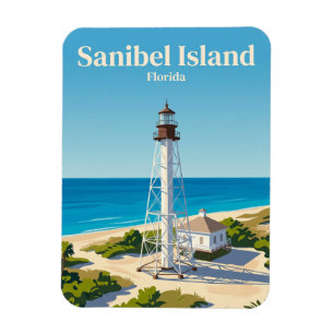 Sanibel Island Lighthouse USA Magnet