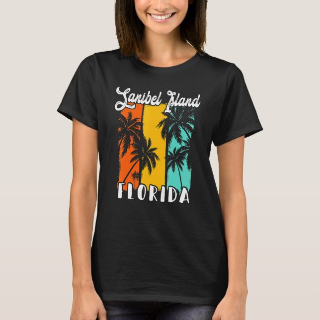 Sanibel Island Palm Trees Beach Florida Vacation F T-Shirt (Front)
