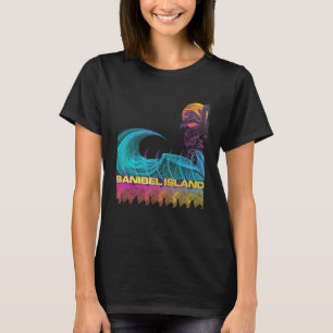 Sanibel Island  Retro 80s Style Vintage Vaporwave  T-Shirt