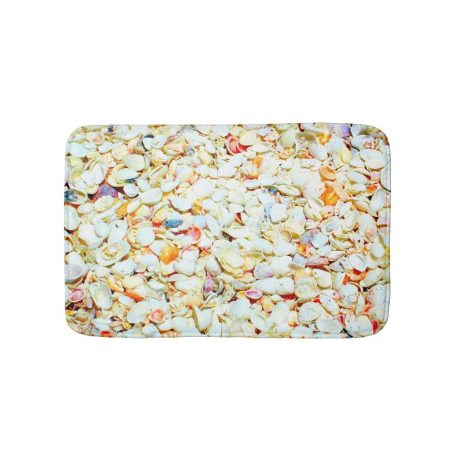 Sanibel Island Sea Shell Beach Bath Mat (Front)