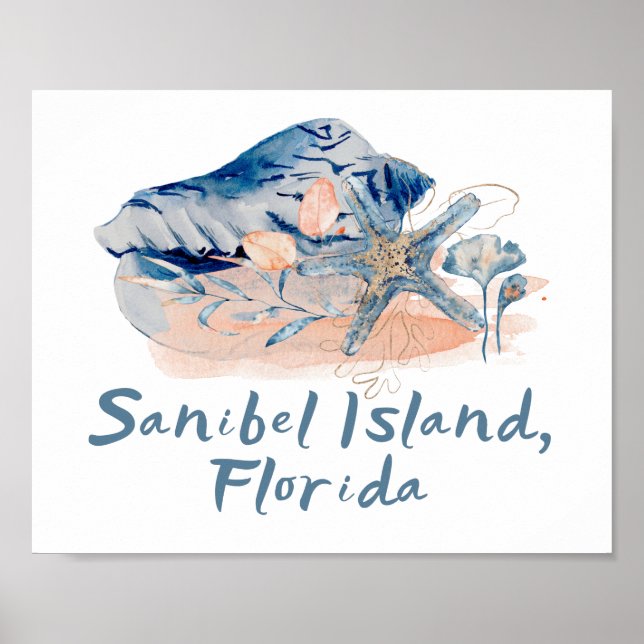 Sanibel Island Seashells  Poster (Front)
