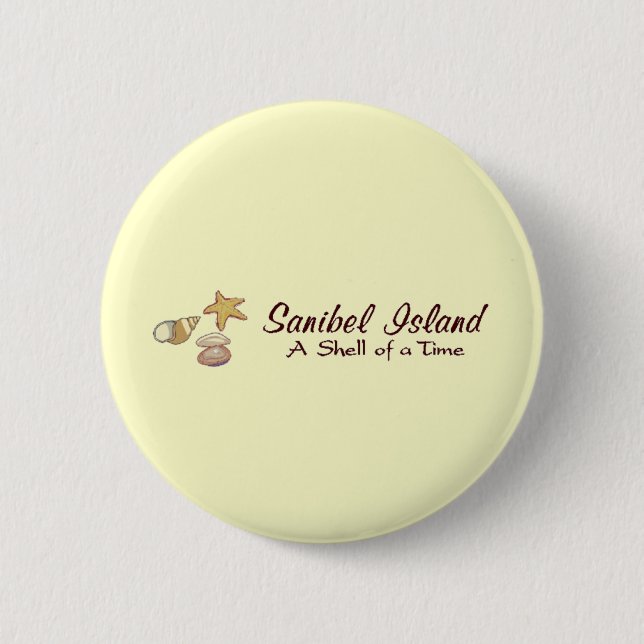Sanibel Island Shells 6 Cm Round Badge (Front)